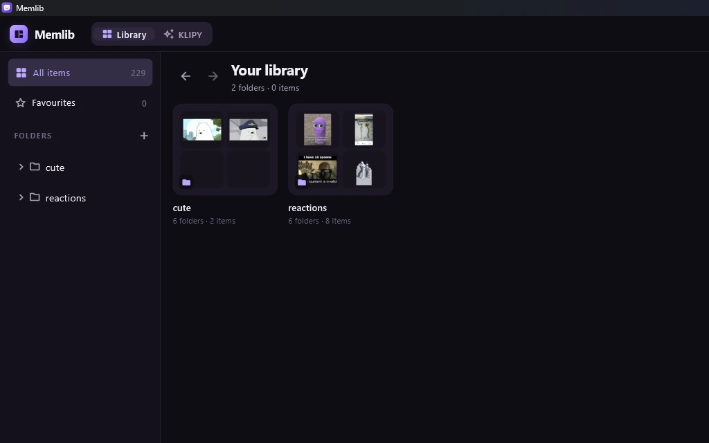 Memlib screenshot